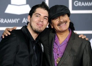 Salvador and Carlos Santana