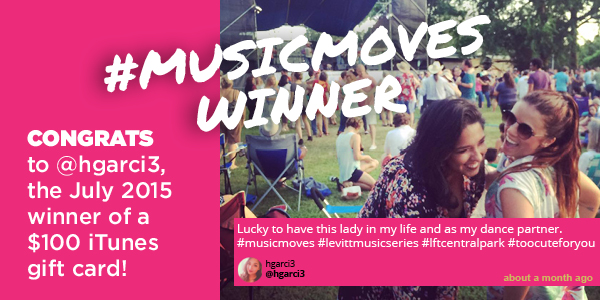 #musicmoves winner