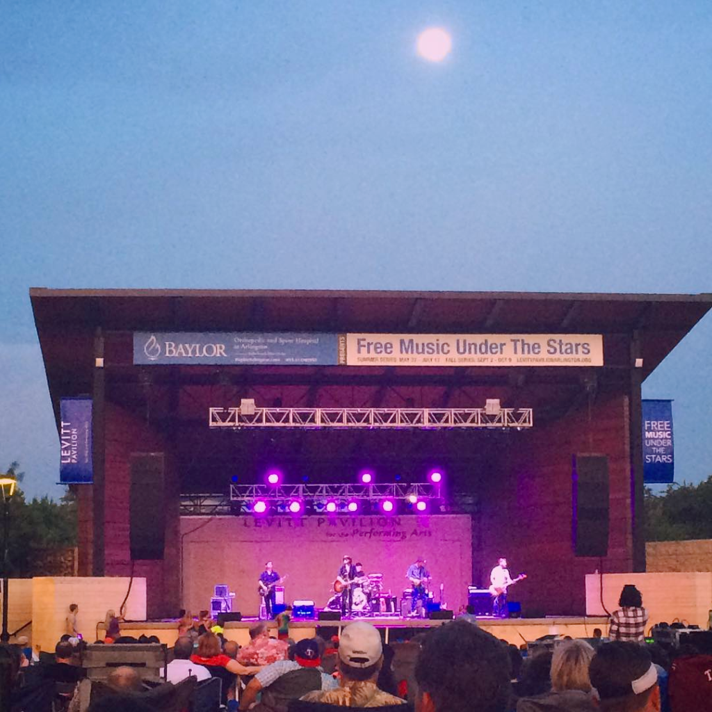 Levitt Pavilion Arlington audiences enjoyed Micky & the Motorcars last Thursday under a clear evening sky.