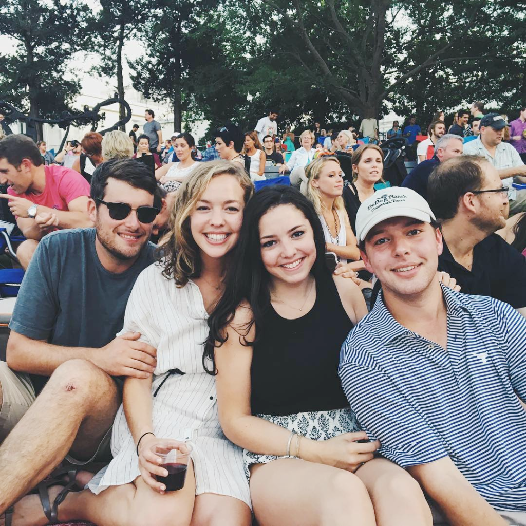 Cara Greenstein enjoyed a picnic and a free show with friends at Levitt Shell Memphis.