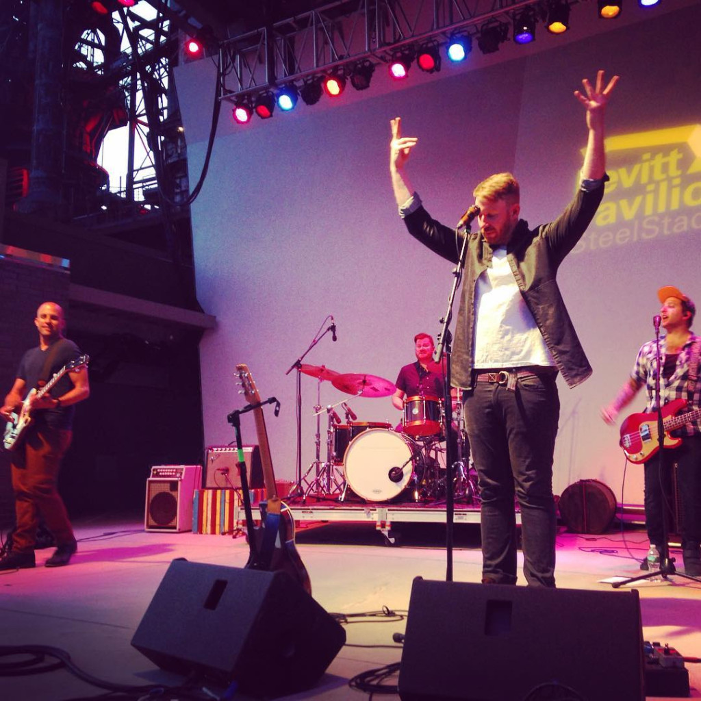 The concert weekend kicked off in Bethlehem, Pa., with high energy indie rock band Bronze Radio Return pumping up the Levitt SteelStacks audience on Thursday night.