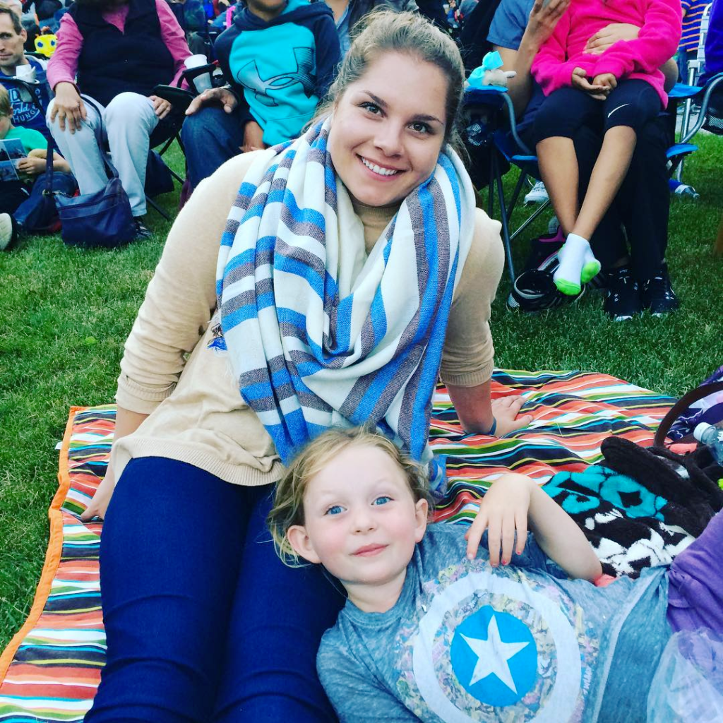 MC and Meg hung out on the lawn just before Flor de Toloache opened the Levitt AMP Sheboygan concert series last Thursday.