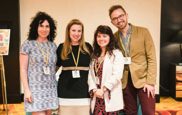 Catching our breath to say hello: Summit Executive Co-Producers Vanessa Silberman and Sharon Yazowski of the Levitt Foundation with NCCP’s Andrea Orlando and Thomas Young