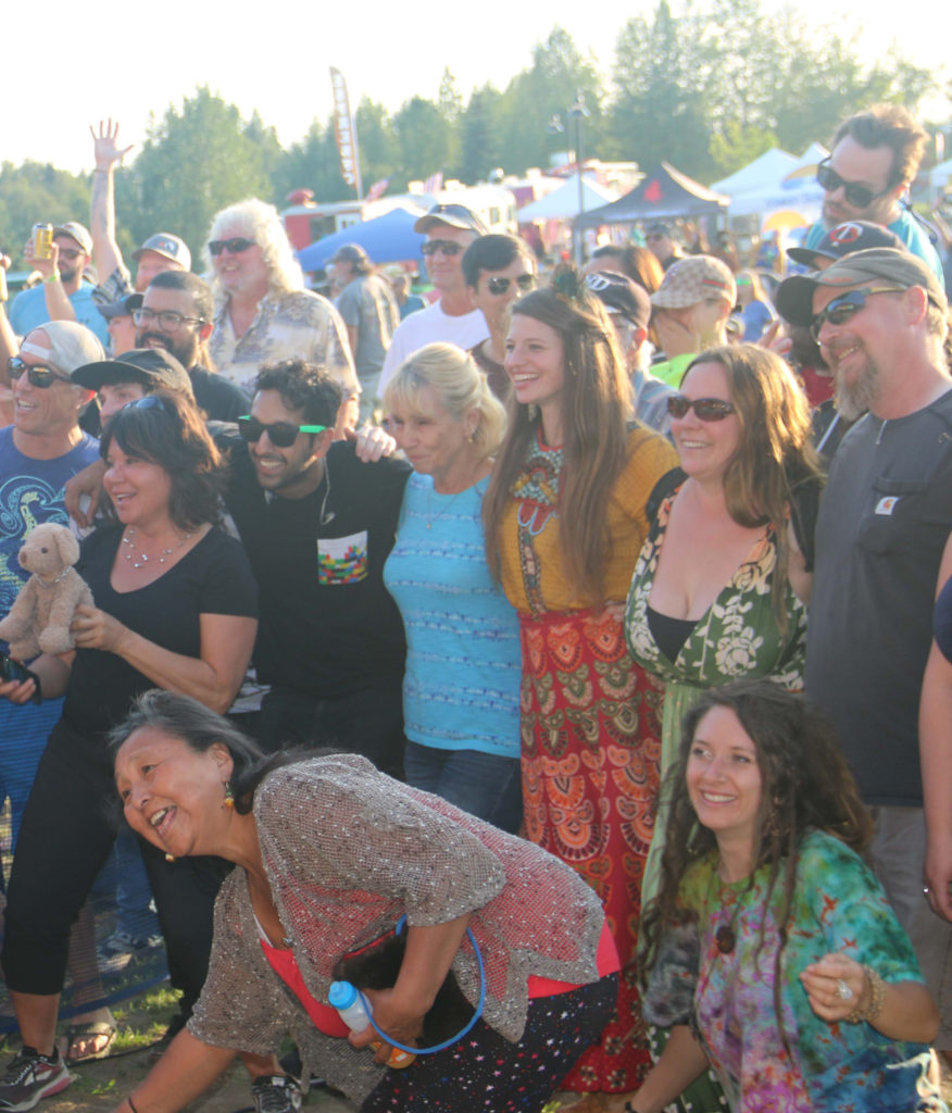 Concertgoers soak up the atmosphere at a 2019 Levitt AMP Soldotna show